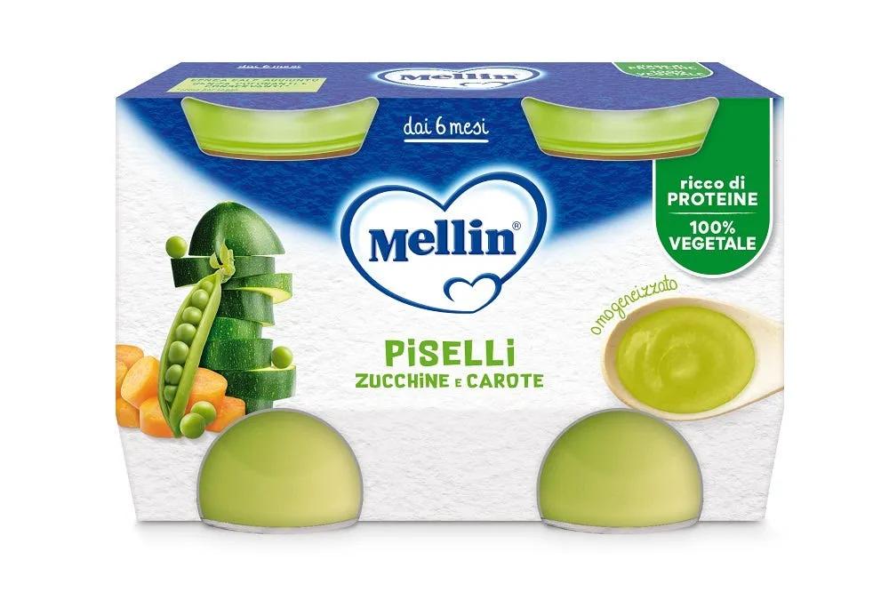 Mellin Omogeneizzato Piselli e Carote 2x130gr