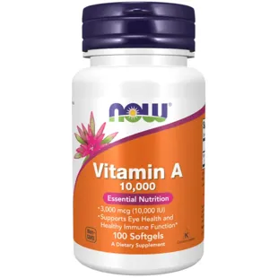 Now Foods Vitamin A 10000ui 100 Pearls
