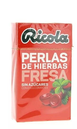 Ricola perles sans sucre fraise 25g