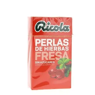 Ricola pearls without sugar 25g Strawberry