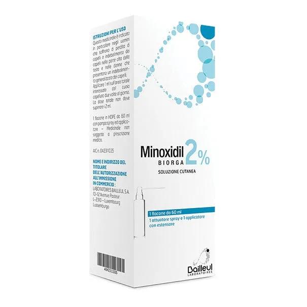 Minoxidil Biorga 2% Soluzione Cutanea 60 ml