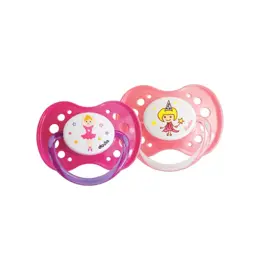 Dodie Sucettes Anatomiques Silicone +18m Fée Danseuse Rose Lot de 2