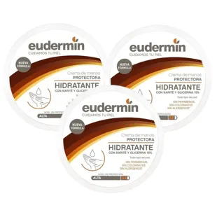 Eudermin Creme protetor para mãos e rosto 3x200 ml