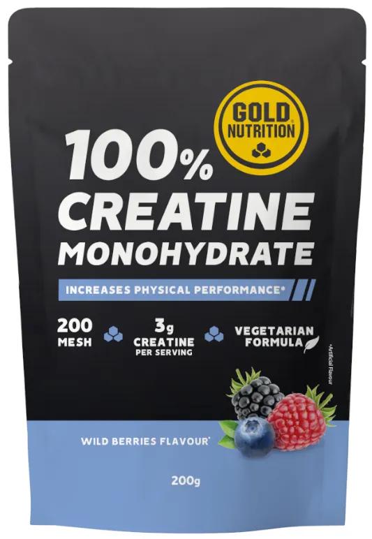 GoldNutrition Créatine Monohydrate Fruits Rouges 200 gr