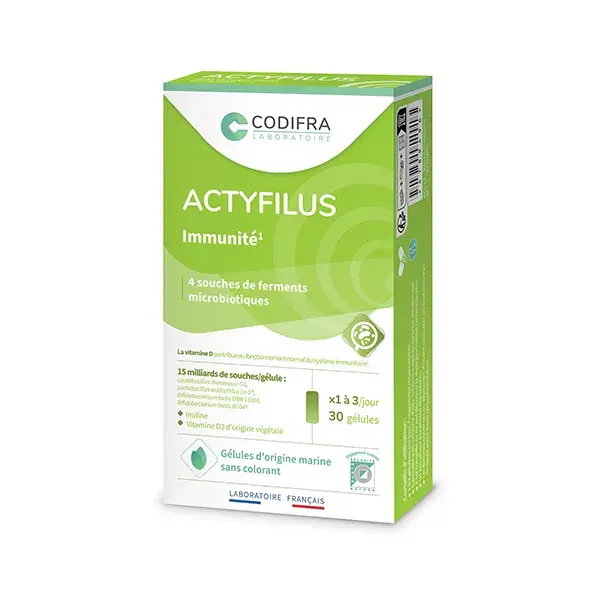 Codifra Actyfilus Ferments Microbiotiques et Immunité 30 gélules