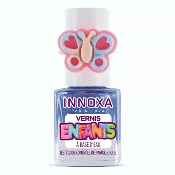 INNOXA Vernis à Ongles Enfants Papillon Bleu