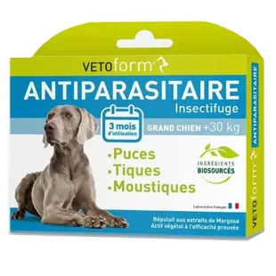 Vetoform Antiparassitario Cane Taglia Grande +30kg 6 pipette