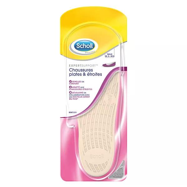 Scholl Expert Support Semelles Chaussures Plates Taille 35,5 à 40,5