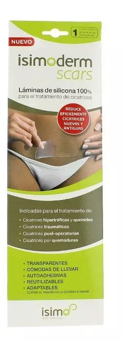 Isimo derm Scars Lâminas de Silicone Para Cicatrizes 29 x 3,6 cm 1 Apósito