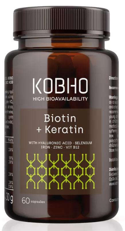 Kobho Labs Biotine + Kératine 60 capsules