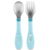 Chicco Stainless Steel Cutlery Set Blue +18m
