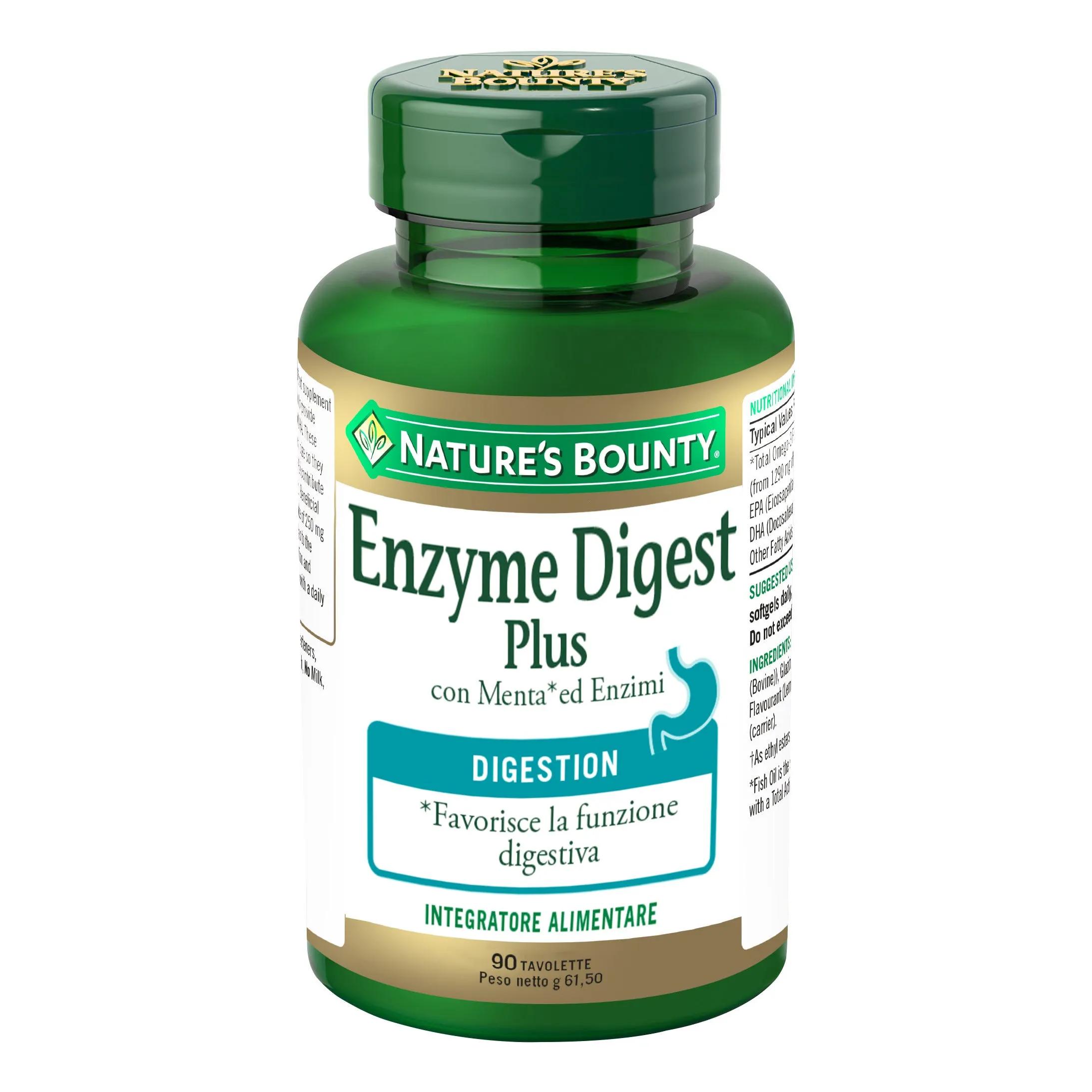 Nature’s Bounty Enzyme Digest Integratore 90 Tavolette