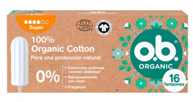 O.b. Super Organic Tampons 16 stuks