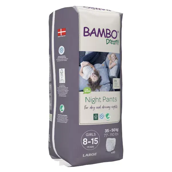 Bambo Nature Dreamy Pannolino da Notte 35-50 kg Girl 10 unità