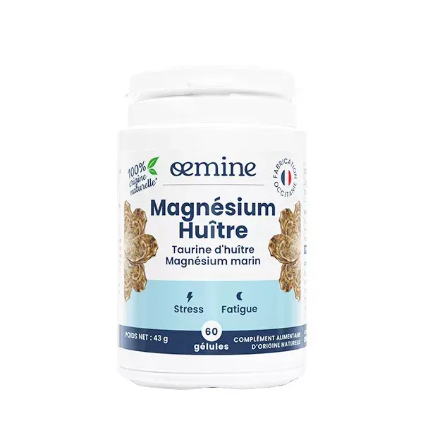 Oemine Magnésium Huître Stress et Fatigue 60 gélules