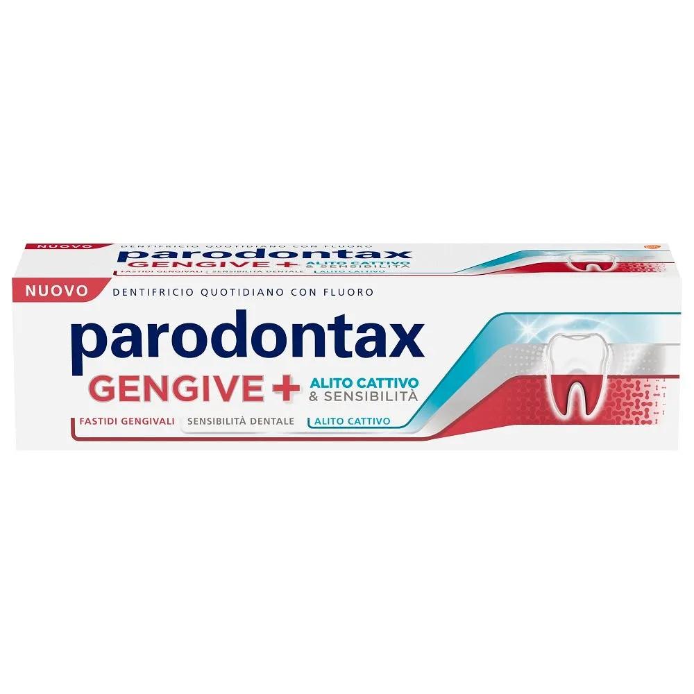 Parodontax Dentifricio Gengive+ contro Fastidi Gengivali e Denti Sensibili Extra Fresh 75ml 