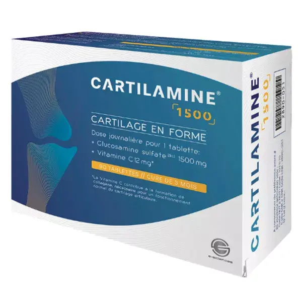 Laboratoire E-Sciences Cartilamine 1500 90 comprimés