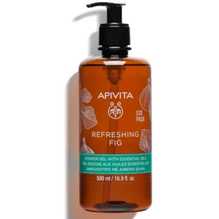Apivita Bath Gel and Shower Refreshing Fig 500ml