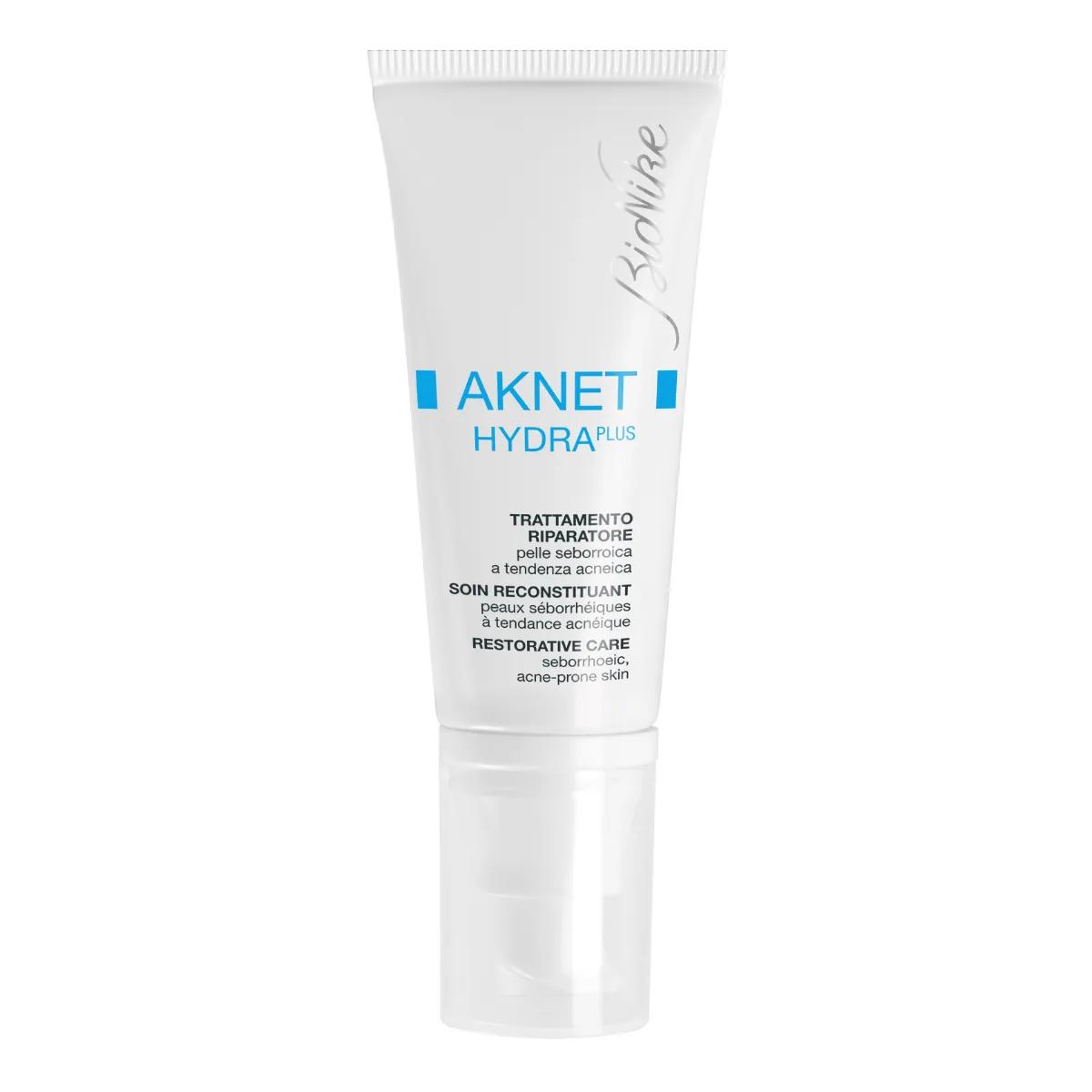 Bionike Aknet Hydra Plus Trattamento Riparatore Pelle Seborroica e Acneica 40 ml