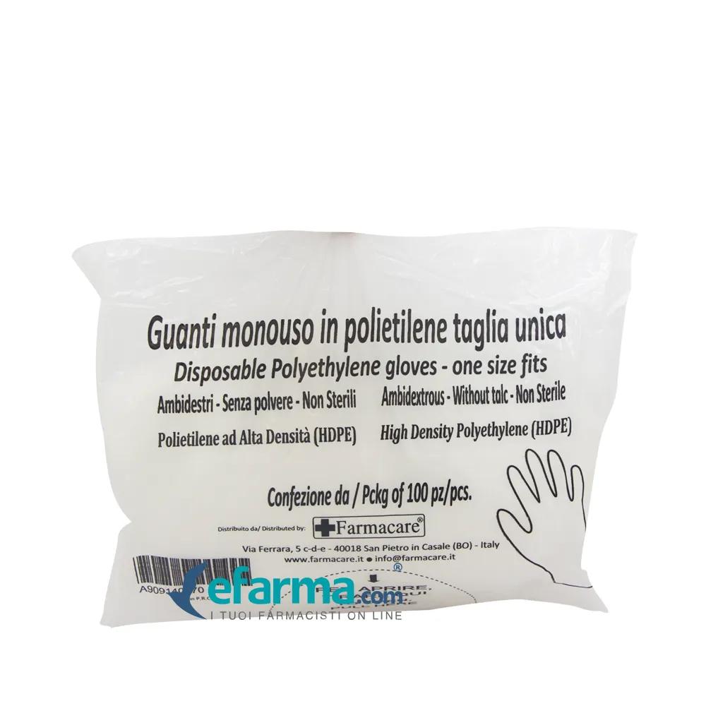 Farmacare Guanti Monouso In PVC 100 Pezzi