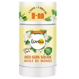 Lovea - Déo - Soin Solide - Déodorant - Huile De Monoï - Efficacité 24h 50g