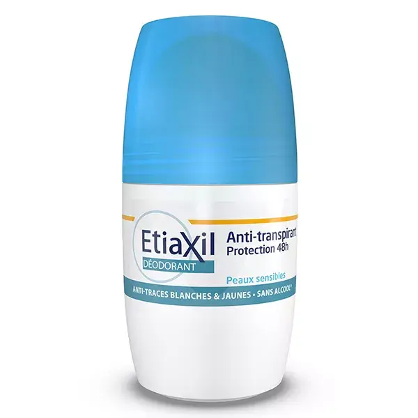 ETIAXIL Déodorant Anti-Transpirant Protection 48h Roll-On Lot de 2 x 50ml