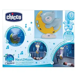 Chicco Jouet Veilleuse First Dreams Mobile Next2Moon +0m Bleu