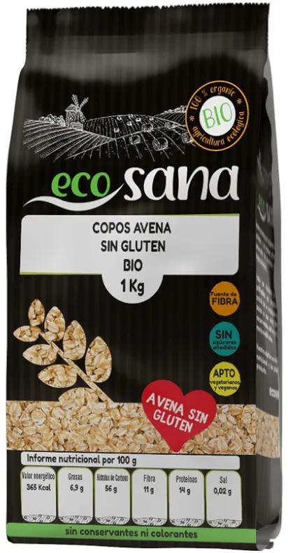 Oat Flakes Gluten Free Bio Ecosana 1 Kilo