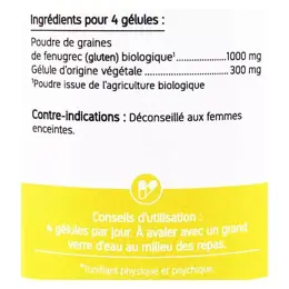 Nat & Form Écoresponsable Fenugrec Bio 200 gélules