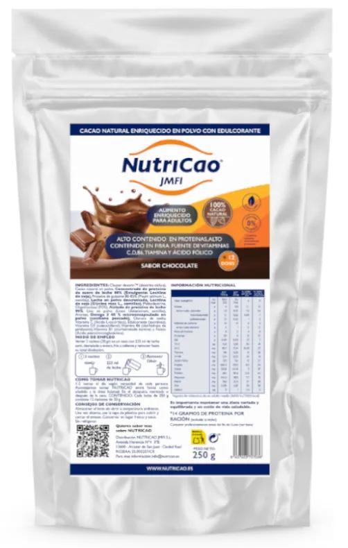 NutriCao JMFI Cacao Naturel Enrichi avec Édulcorant au Chocolat 250 gr