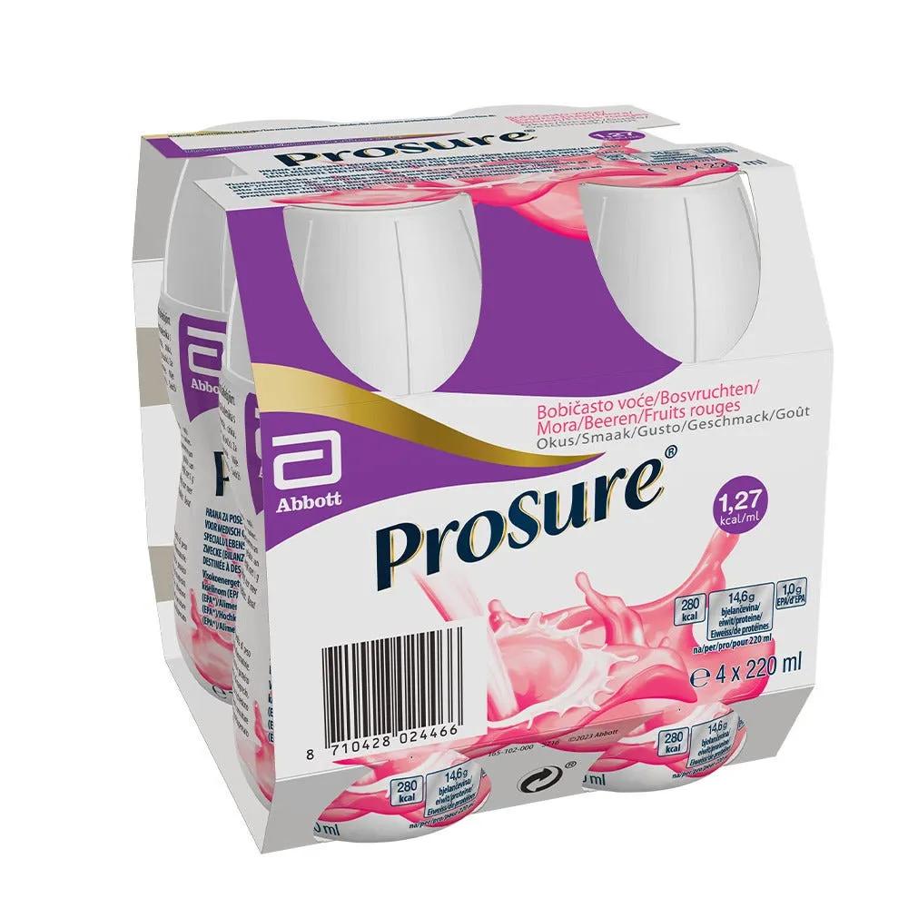 Prosure Berry Alimenti iperproteici 4 Bottiglie Da 220 ml