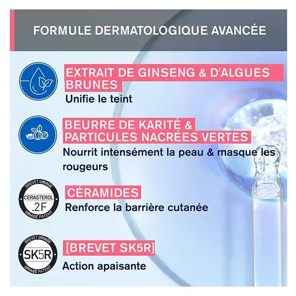 Uriage Roséliane Crème Riche Anti-Rougeurs Hydratante Apaisante 50ml