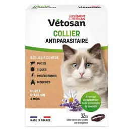 Clement Thekan Collier Antiparasitaire Origine Végétale Chat