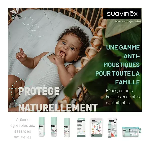 Suavinex Patchs à la Citronelle Enfant Anti-Moustiques 36M+ 36 unités