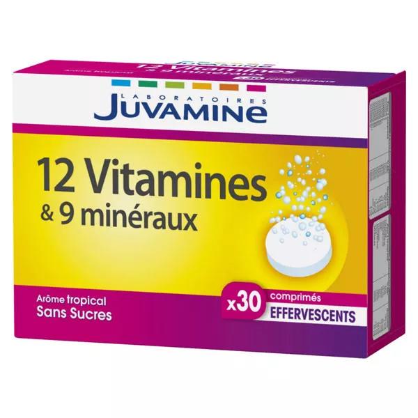 Juvamine 12 Vitamine e 9 Minerali 30 compresse effervescenti