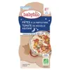 Babybio Repas Soir Bol Pâtes à la Napolitaine Tomate +8m Bio 2 x 200g