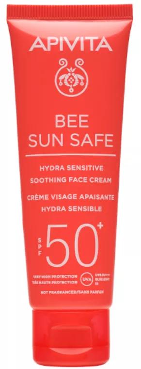 Gezichtszonnecrème Gevoelige Huid SPF50 Apivita 50ml