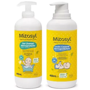 Mitosyl Gel Dermoprotektives Shampoo 490 ml + Dermoprotektive Körperlotion 400 ml