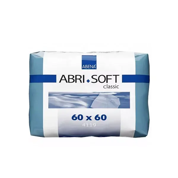 Abena Abri-Soft Basic Funda Protectora Deshechable para Cama - 60 x 60cm 1300ml - 25 Unidades