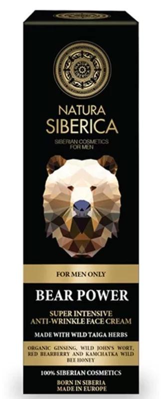 Antirimpelcrème voor mannen De kracht van de beer Natura Siberica 50ml