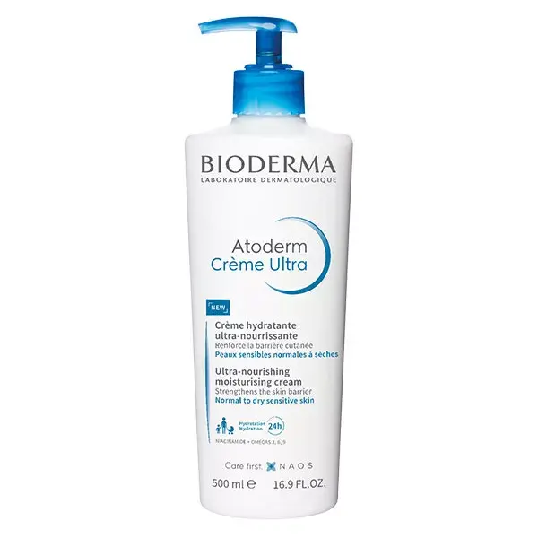 Bioderma Atoderm Crème Ultra-Nourrissante Parfumée Peaux Sèches 500ml