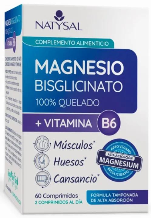 Natysal Magnesium Bisglycinate + Vit. B6 60 Tablets