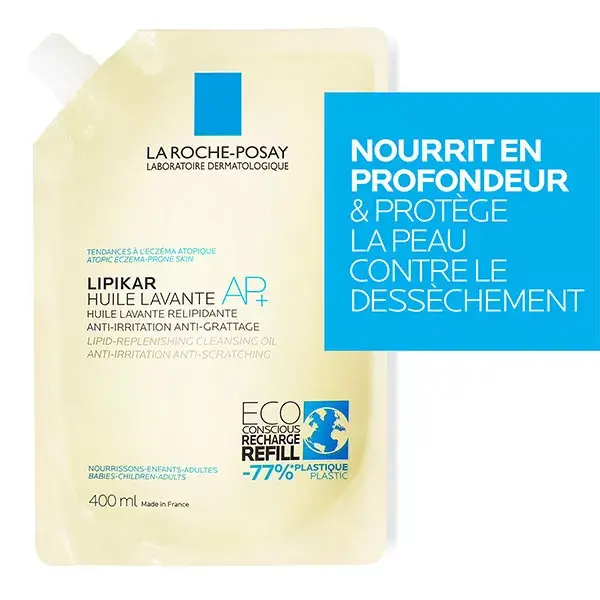 La Roche Posay Lipikar AP+ Washing Oil Eczema Atopic Skin 400ml