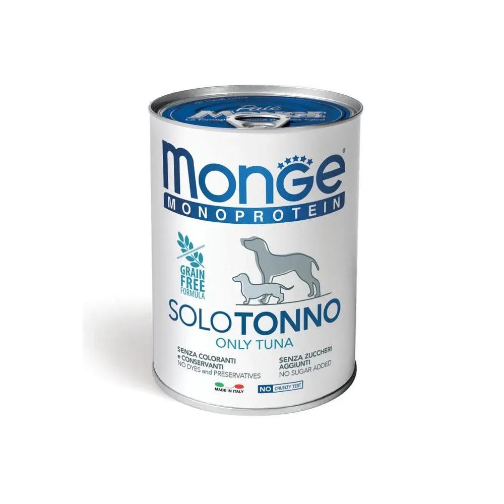 Monge Monoprotein Solo Tonno Cibo Umido Per Cani Adulti 400G