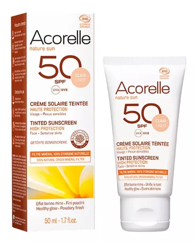 Acorelle Creme Solar Facial Cor Light SPF50 BIO 50ml