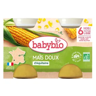 Babybio Mes Légumes Pots Maïs Dolce dai 6 mesi 2 x 130g