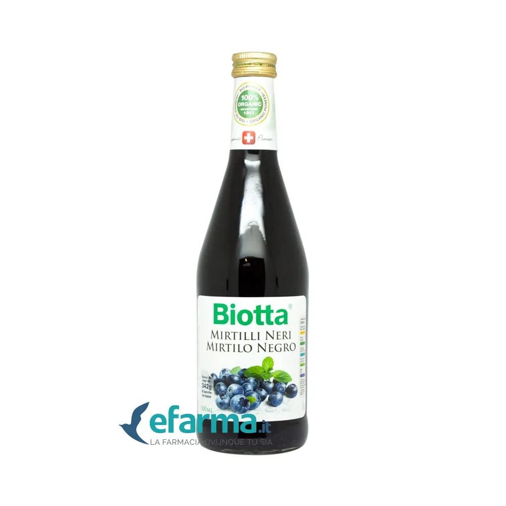 Fior di Loto Biotta Succo di Mirtillo Nero Bio 500 Ml