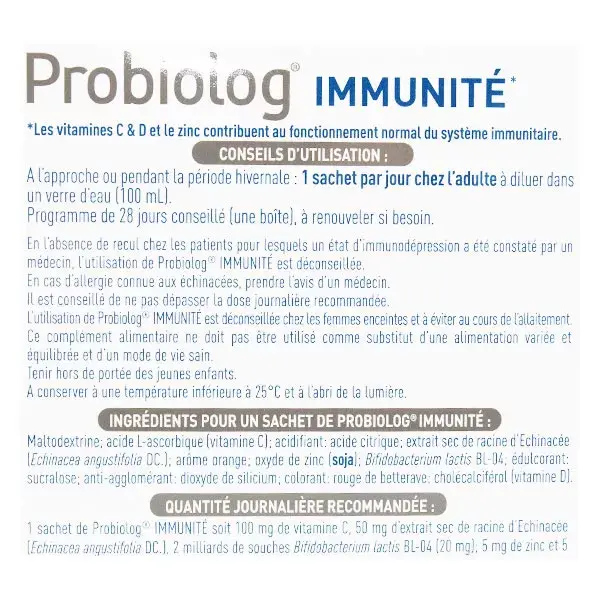 Probiolog Immunité 28 bustine