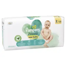 Pampers Harmonie Couches Taille 2 48 Couches 4kg - 8kg Protection Douce Pour La Peau