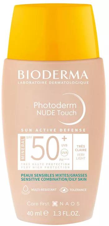 Bioderma Photoderm Nude Touch SPF50+ Color Muy Claro 40 ml